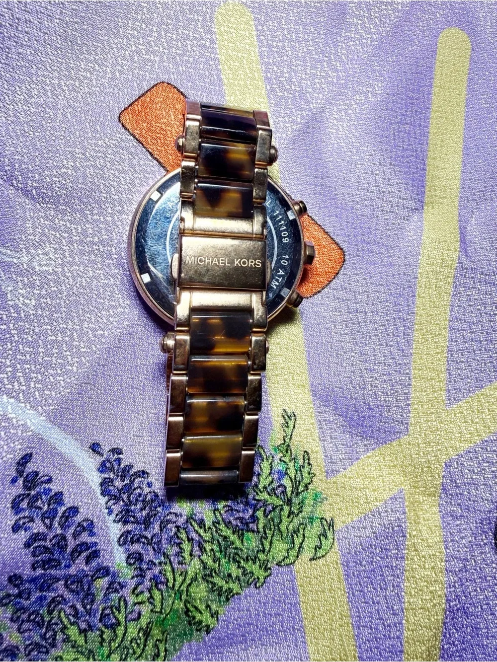 Michael Kors Rose Gold and Tortoise Shell Women's Watch - Picture 3 of 4